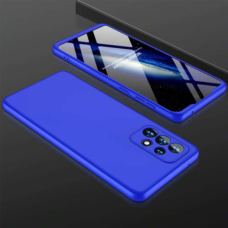 For Samsung Galaxy A33 5G GKK Three Stage Splicing Full Coverage PC Phone Case(Blue)