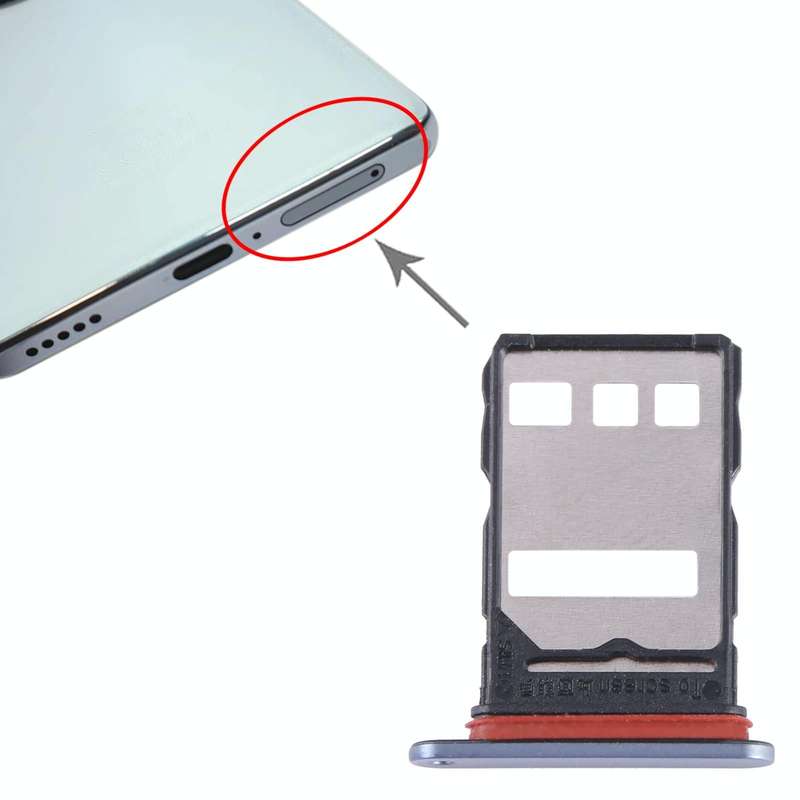 For Honor X9a SIM Card Tray (Silver)