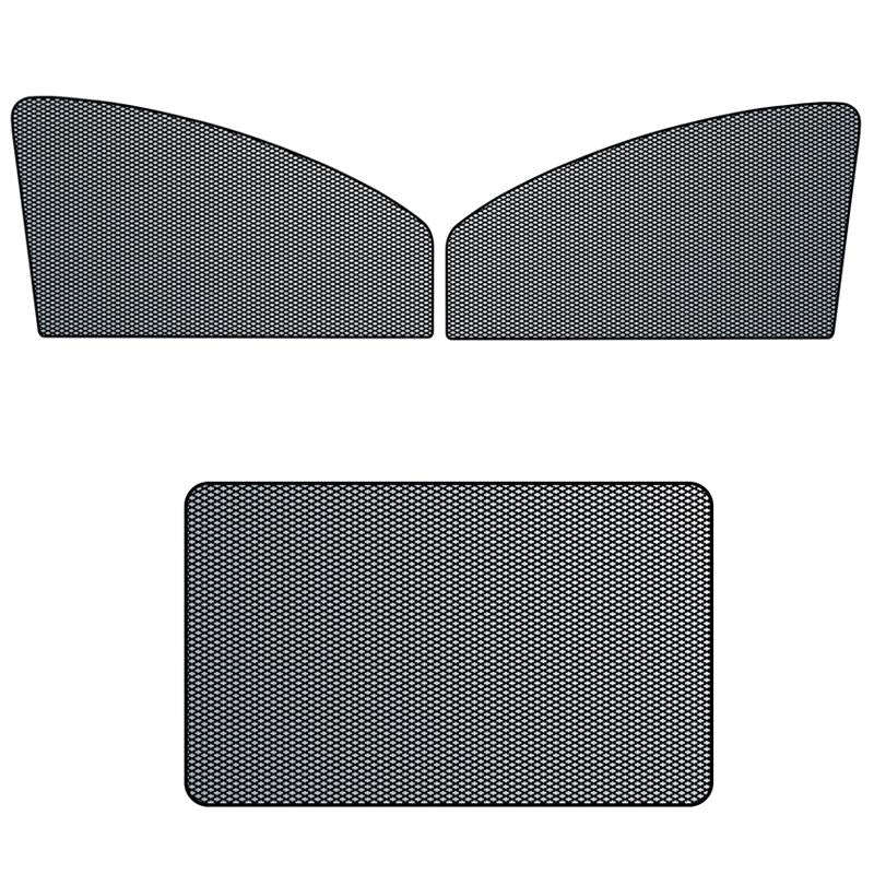 Car Sunshade Magnetic Iron Reflective Mesh Gauze Sunscreen Heat Insulation Sunshade Baffle(Rear W...