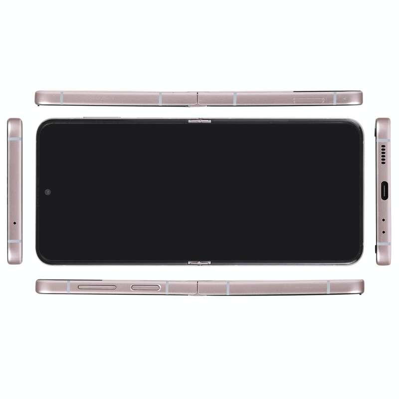 For Samsung Galaxy Z Flip4 Black Screen Non-Working Fake Dummy Display Model (Rose Gold)