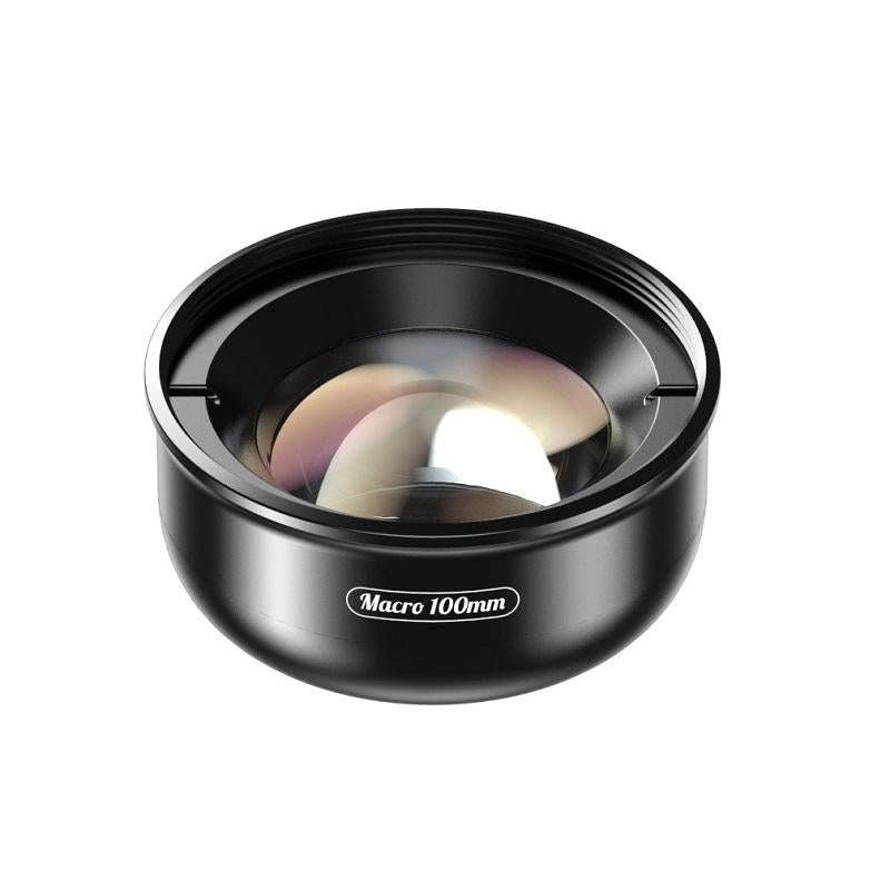 APEXEL CM-HB100CPL HB100mm HD External Macro Mobile Phone Lens with CPL(Black)