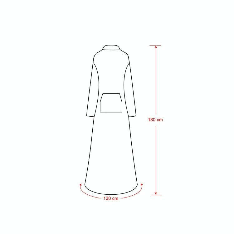 Flannel Long Pullover Warm Blanket with Sleeve(Gray)