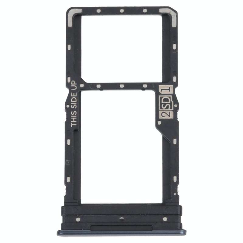 For Motorola Moto G82 5G SIM Card Tray + SIM / Micro SD Card Tray (Black)