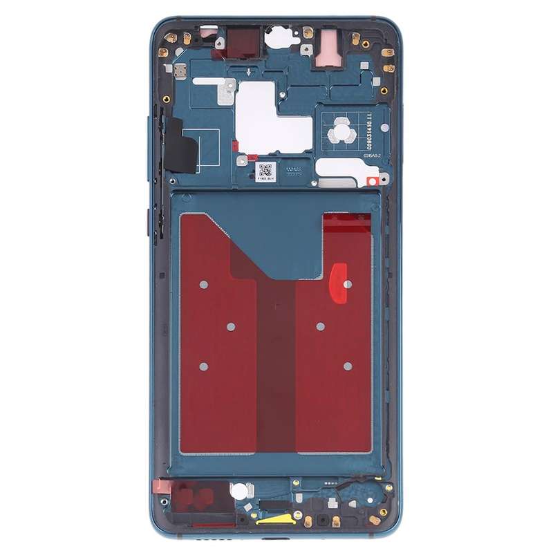Front Housing LCD Frame Bezel Plate with Side Keys for Huawei Mate 20(Blue)