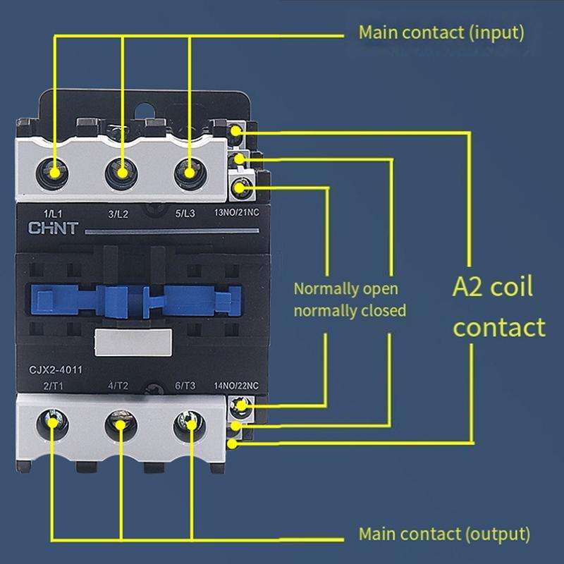 CHNT CJX2-8011 80A 220V Silver Alloy Contacts Multi-Purpose Single-Phase AC Contactor