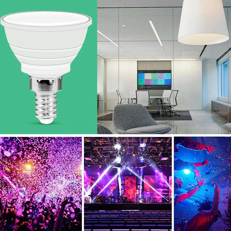Energy-Saving LED Discoloration Light Bulb Home 15 Colors Dimming Background Decoration Light, St...