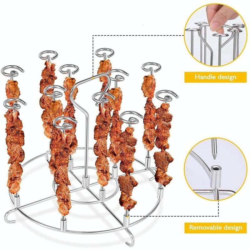 8QT Skewer Stand Grill Dehydrator Rack Air Fryer Accessories