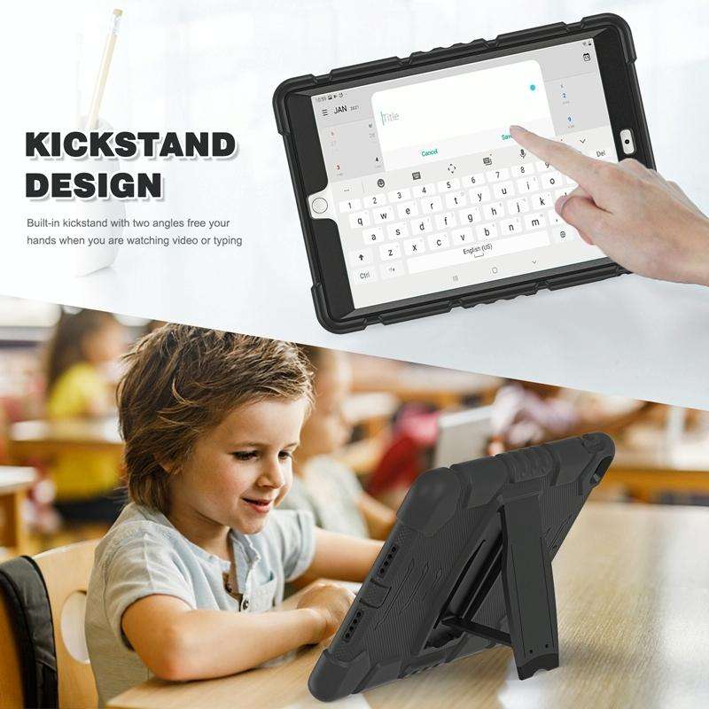 For iPad 10.2 2021 / 2020 / 2019 3-Layer Protection Screen Frame + PC + Silicone Shockproof Combi...