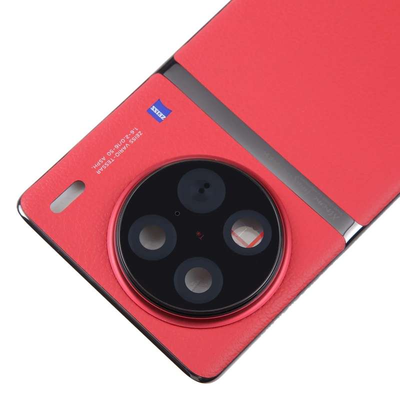 For vivo X90 Pro Original Battery Back Cover with Camera Lens Cover(Red)