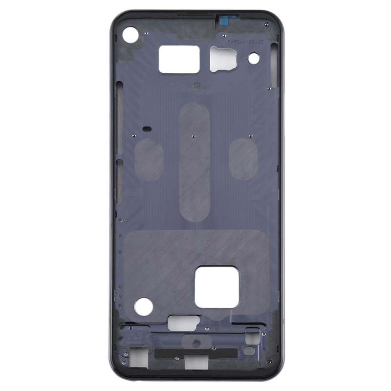 Front Housing LCD Frame Bezel Plate for LG Q70 (Black)