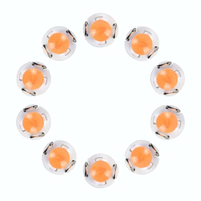 10 PCS 2W T3 Wedge Instrument Panel LED Light Dashboard Gauge Cluster Indicator Lamp Bulb(Pink Li...