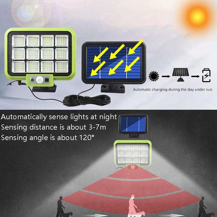 6 x 16 LED Outdoor Waterproof Solar Split Type Wall Light Human Induction Garden Corridor Househo...
