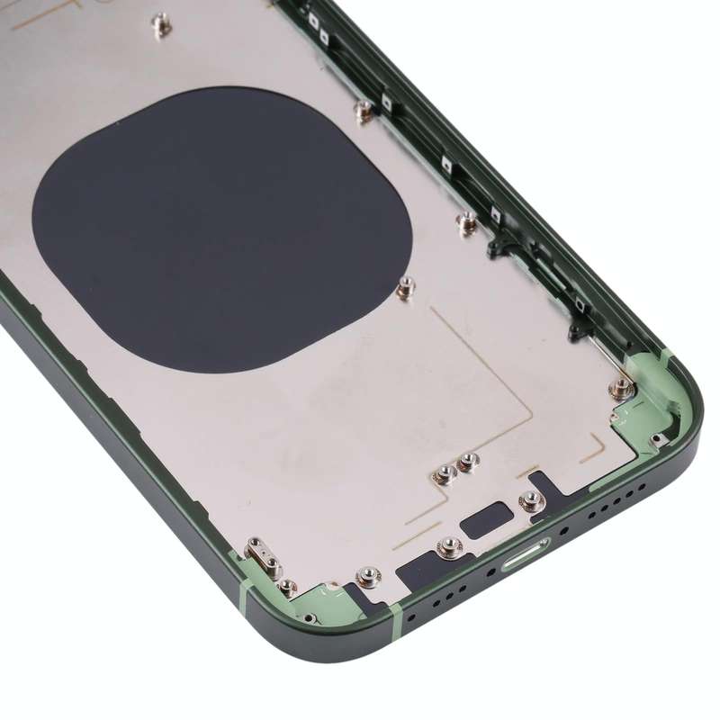 Frosted Frame Back Housing Cover with Appearance Imitation of iP13 Pro for iPhone XR(Green)