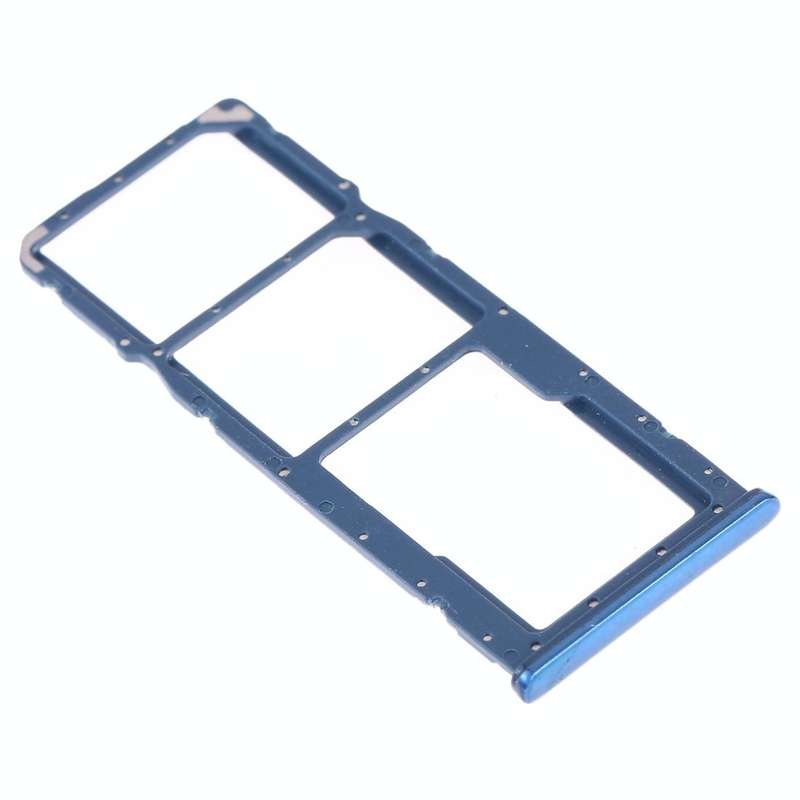 SIM Card Tray + SIM Card Tray + Micro SD Card Tray for Huawei Y9 (2019) (Blue)