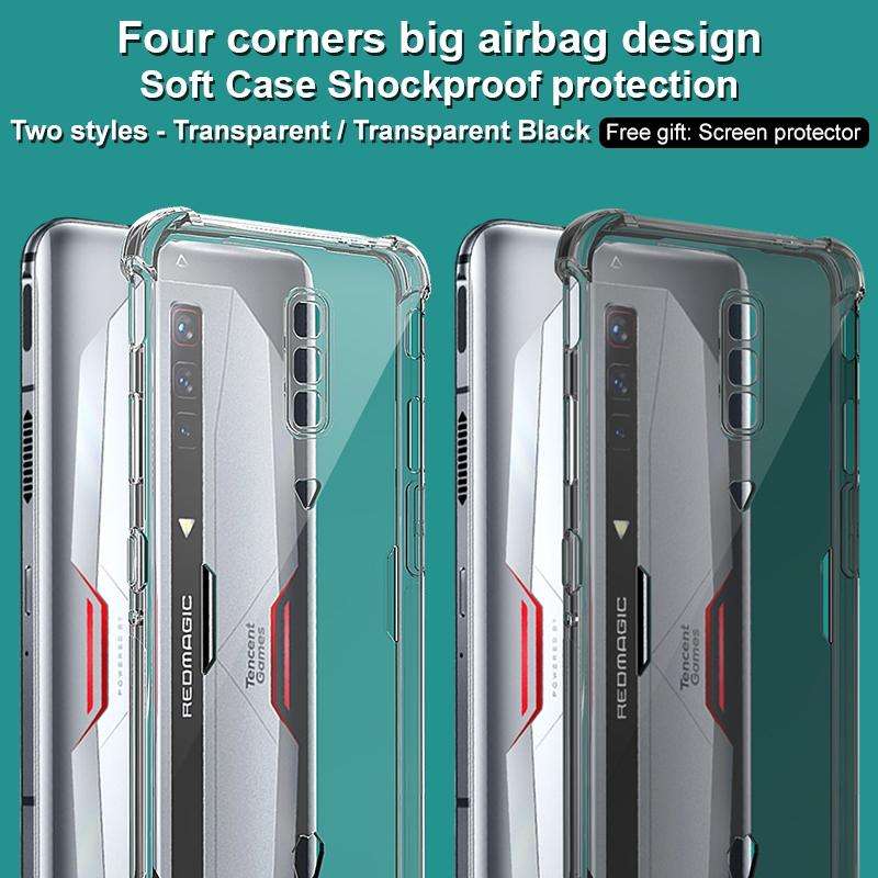 For Nubia Red Magic 6 / 6 Pro IMAK All-inclusive Shockproof Airbag TPU Case with Screen Protector...