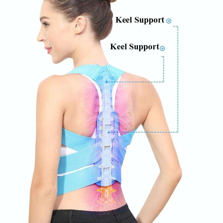 Humpback Correction Belt Back Posture Corrector, Specification: S(050 Adult Gray)