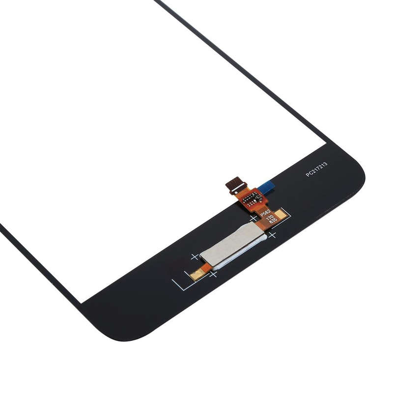 For Huawei P10 Plus Front Screen Outer Glass Lens, Support Fingerprint Identification (Black)