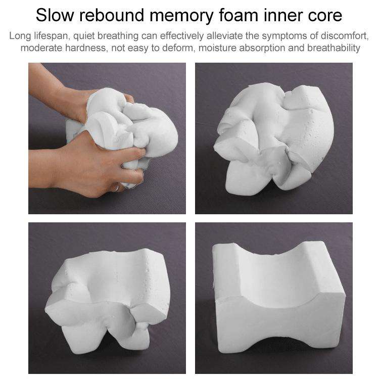Orthopedic Memory Foam Knee Wedge Pillow for Sleeping Sciatica Back Hip Joint Pain Relief Contour...
