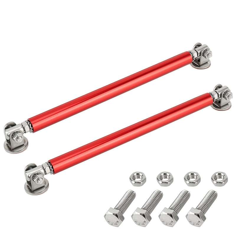 2 PCS Car Modification Adhesive Surrounded Rod Lever Front and Rear Bars Fixed Front Lip Back Sho...