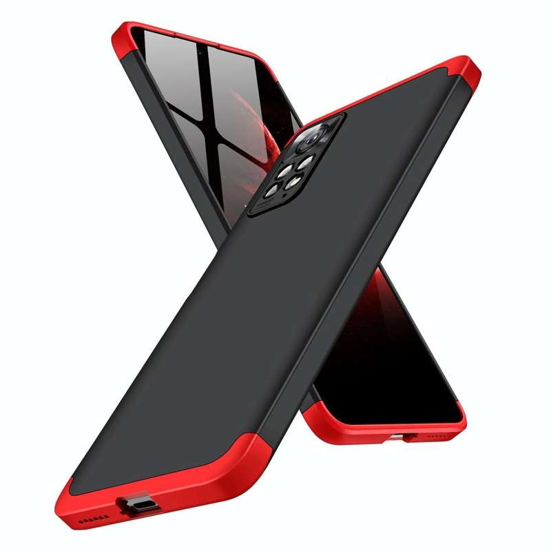 For Xiaomi Redmi Note 11 Pro 4G / 5G Global GKK Three Stage Splicing Full Coverage PC Case(Black ...