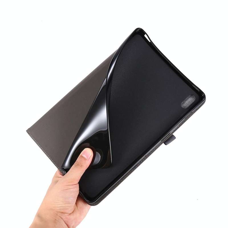 For Samsung Galaxy Tab S8 Ultra Horizontal Flip Fabric Leather Tablet Case with Card Slots & Hold...