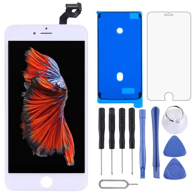 TFT LCD Screen for iPhone 6s Plus Digitizer Full Assembly with Frame (White)