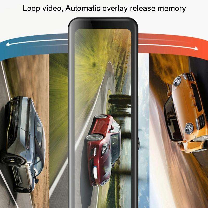Anytek Q8 4K HD Large Screen Car Recorder Double Record Reversing Image Rear View Mirror Night Vi...