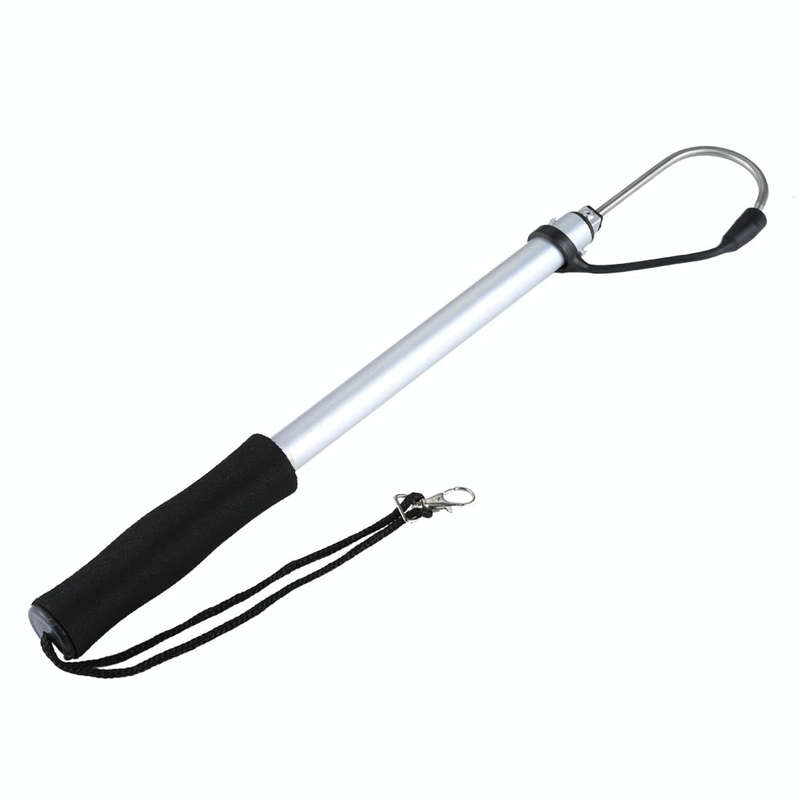 95cm Professional Extendable Fishing Spear Hook Tackle Fishing Landing Gaff with String