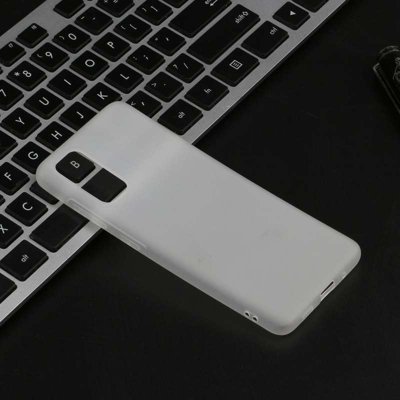 For Galaxy S20 Frosted Candy-Colored Ultra-thin TPU Phone Case(White)
