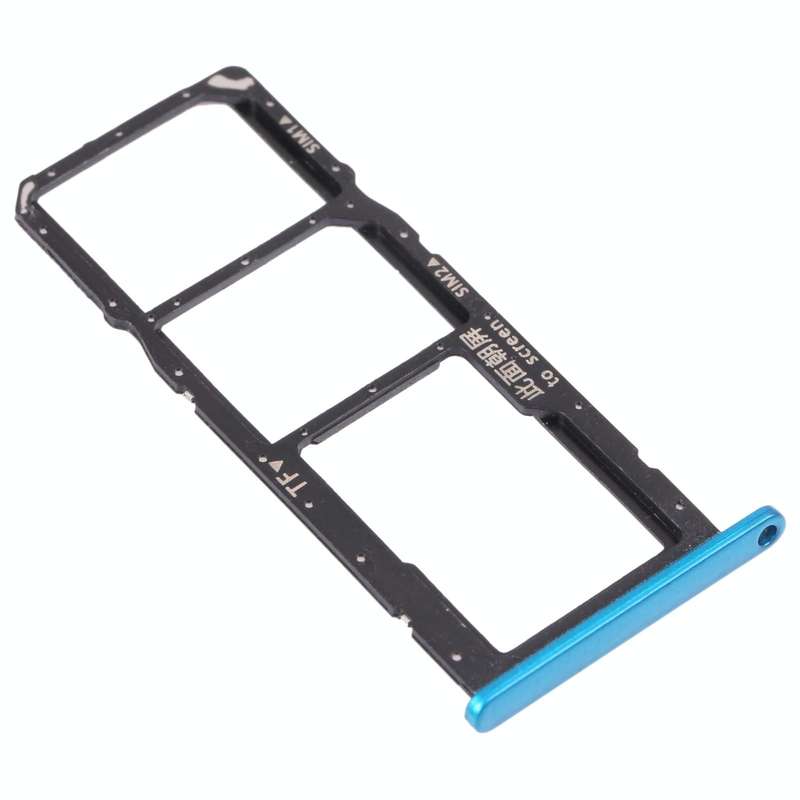 SIM Card Tray + SIM Card Tray + Micro SD Card Tray for Honor 9A(Green)