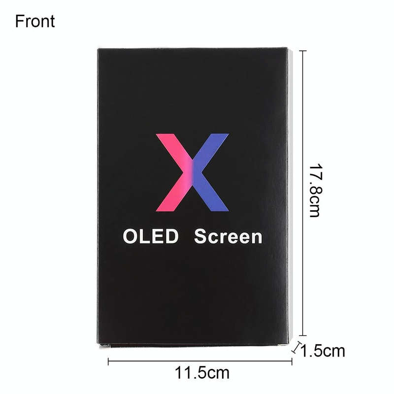 50 PCS Cardboard Packaging Black Box for iPhone X LCD Screen and Digitizer Full Assembly