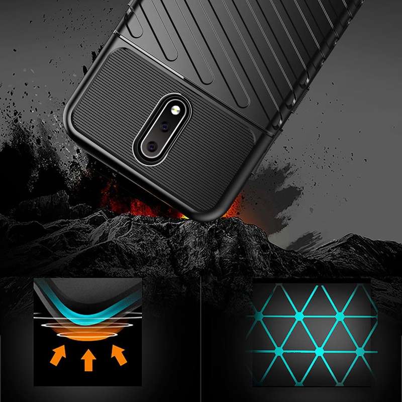 For Nokia 2.3 Thunderbolt Shockproof TPU Soft Case(Black)