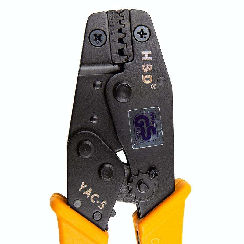 HSD YAC-5 Pressure 0.5-6mm Square Ratchet Crimping Plier European Tube And Pin Terminal Crimping ...