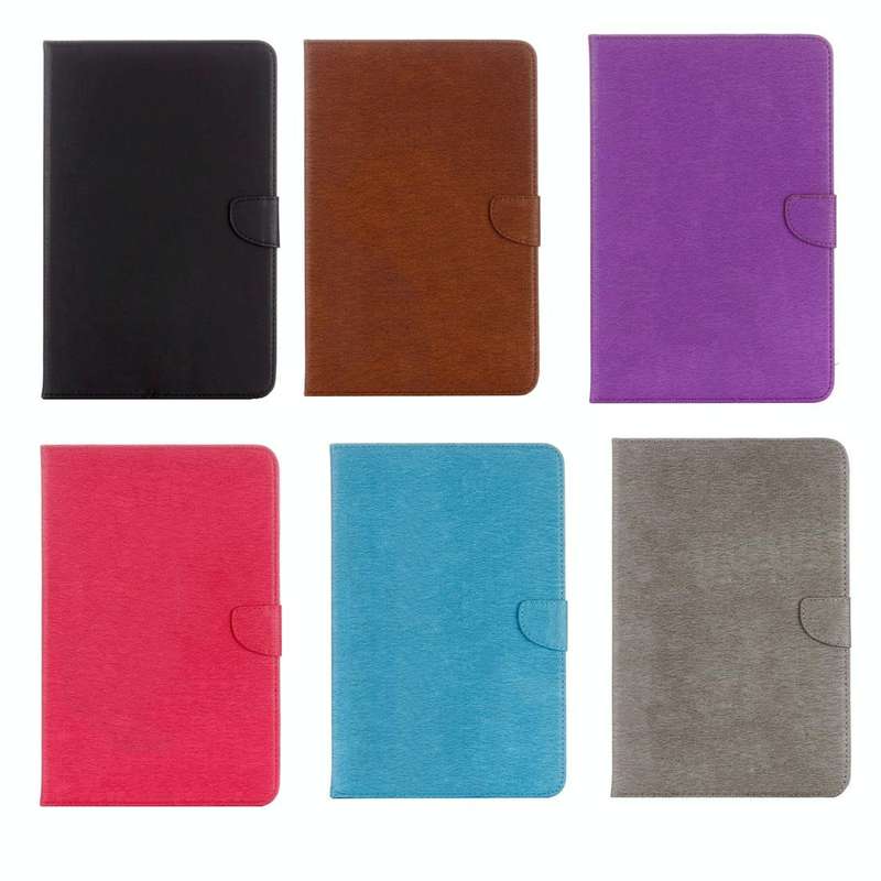 For Galaxy Tab A 10.1 (2016) / P580 Simple Style Horizontal Flip Leather Case with Holder & Card ...