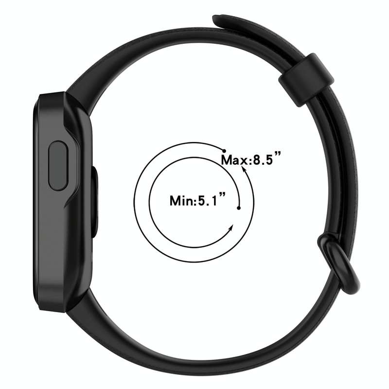 For Xiaomi MI Watch Lite / Redmi Watch Litchi Texture Leather Watch Band(Dark Green)