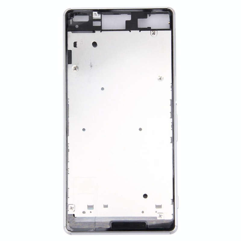 Front Housing LCD Frame Bezel Plate  for Sony Xperia Z3 / L55w / D6603(White)