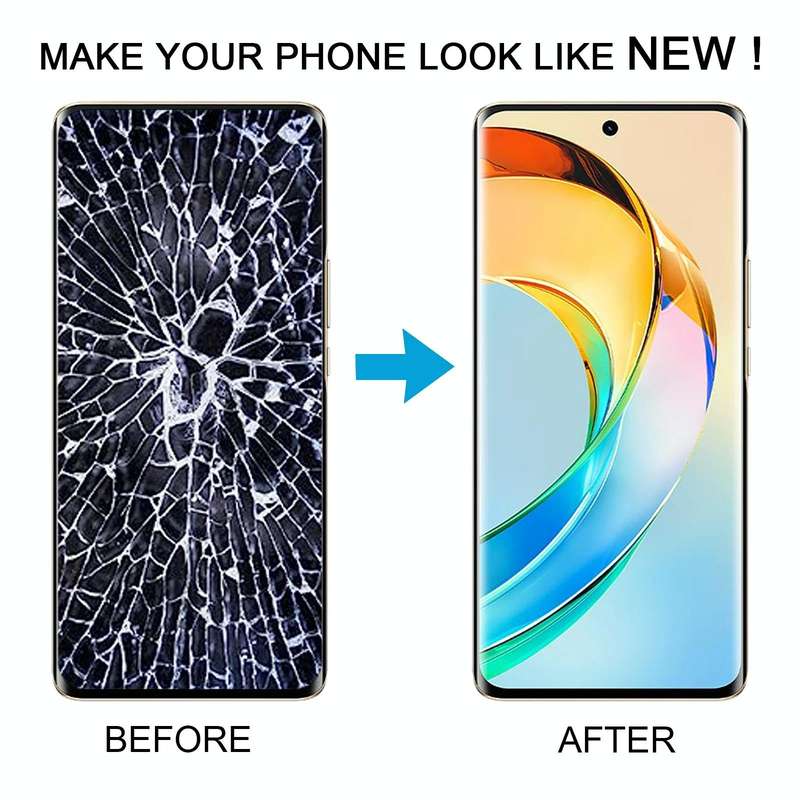 For Honor X50 Original LCD Screen Digitizer Full Assembly with Frame (Silver)