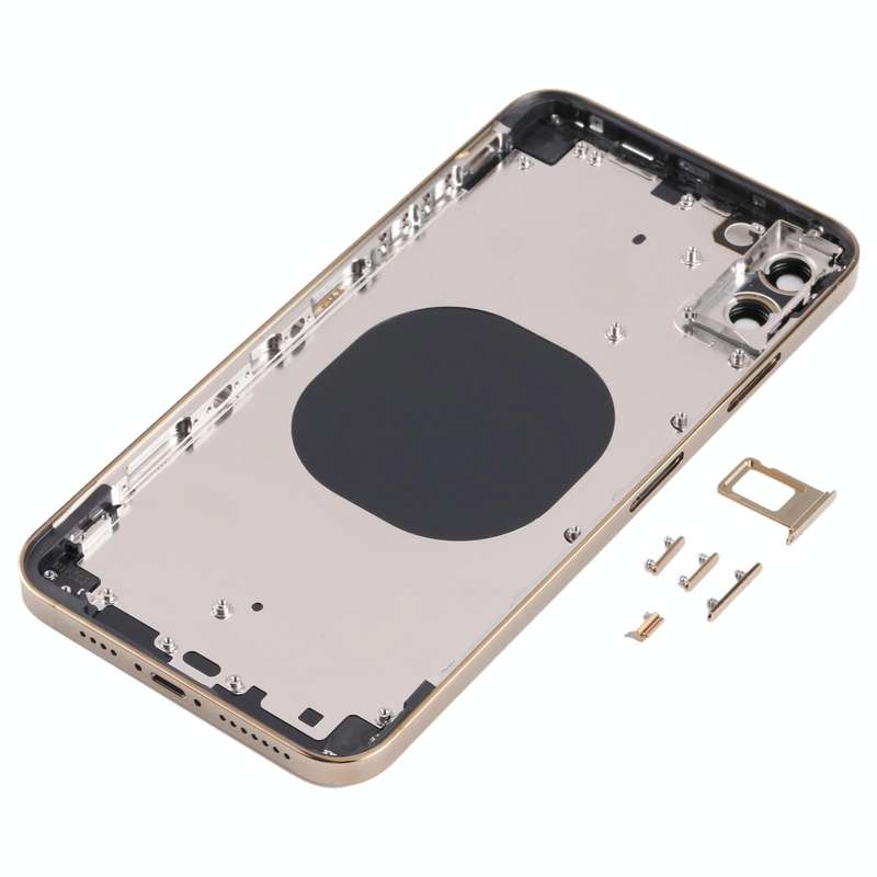 Back Housing Cover with Appearance Imitation of iP13 Pro Max for iPhone XS Max(Gold)