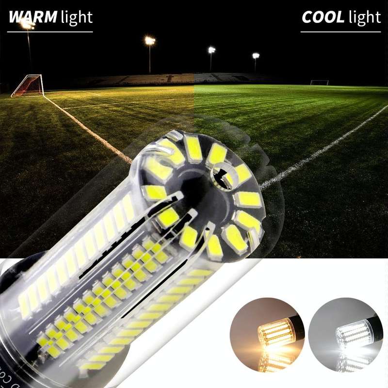 15W 5736 LED Corn Light Constant Current Width Pressure High Bright Bulb(E27 White)