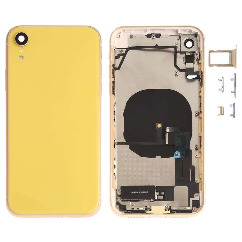 Battery Back Cover Assembly (with Side Keys & Speaker Ringer Buzzer & Motor & Camera Lens & Card ...