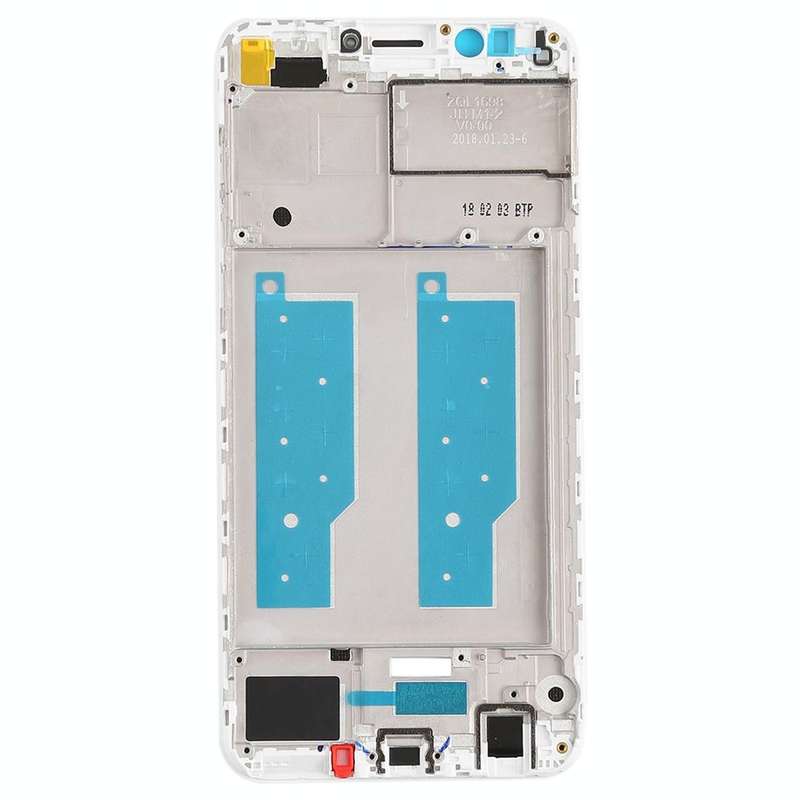 Front Housing LCD Frame Bezel for Huawei Honor Play 7C(White)