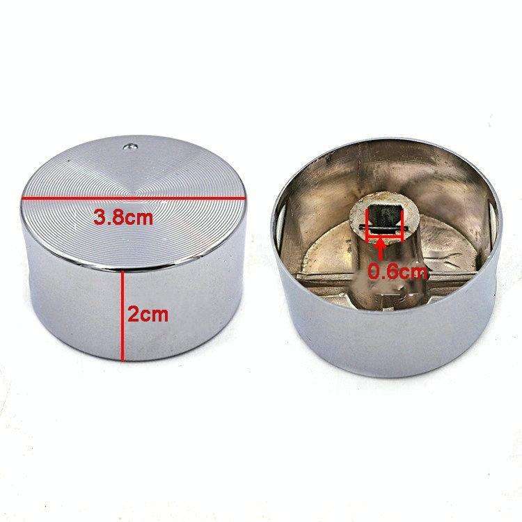 2pcs 6mm Gas Stove Knobs Universal Cooker Oven Hob Control Switch