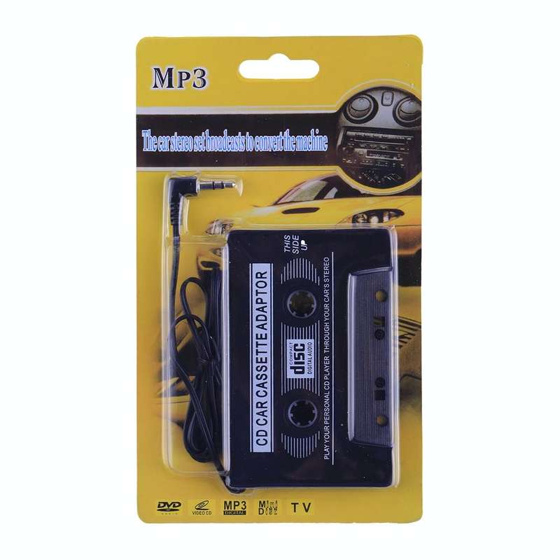 3.5mm Jack Plug CD Car Cassette Stereo Adapter Tape Converter AUX Cable CD Player for iPod / MP3 ...