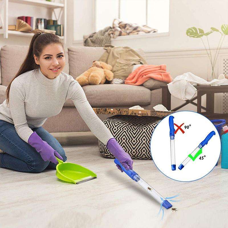 SK818 USB Charging Insects Bugs Suction Traps Electric Pest Spider Catcher with LED Light(Blue)