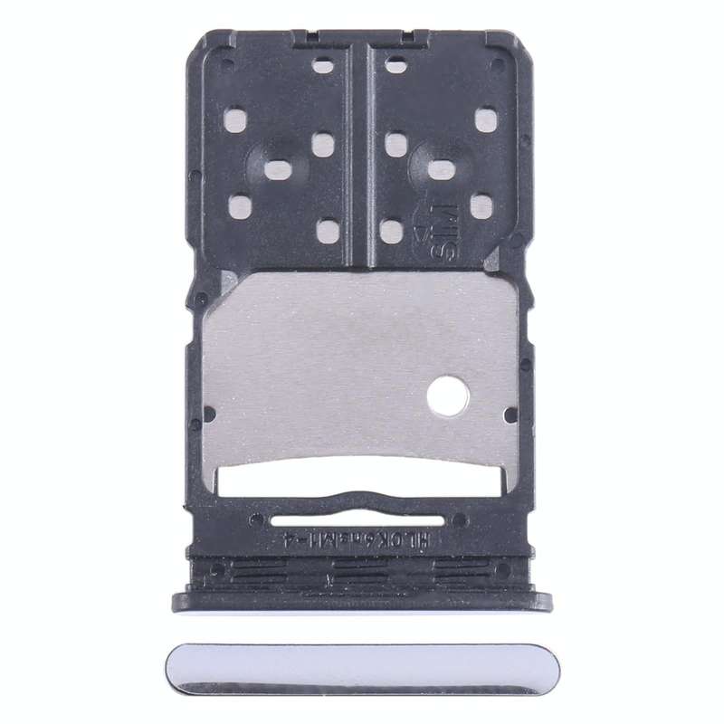 For Tecno Camon 20 Pro 5G CK6 SIM Card Tray + Micro SD Card Tray (Silver)