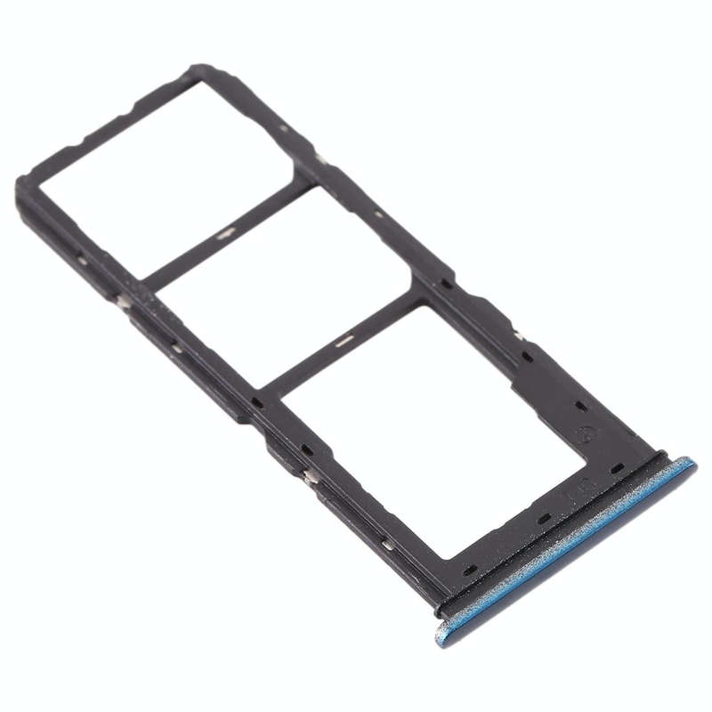 For vivo Y3 SIM Card Tray + SIM Card Tray + Micro SD Card Tray (Dark Blue)