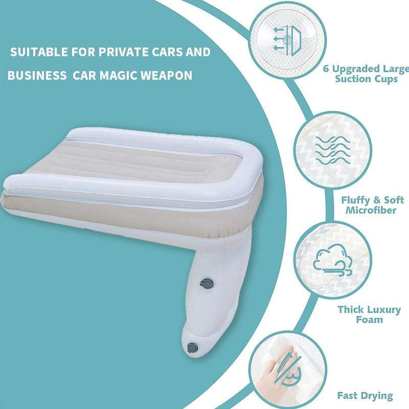 Outdoor Travel Baby Inflatable Bed Children Car Rear Folding Bed Aircraft Inflatable Mattress, Co...