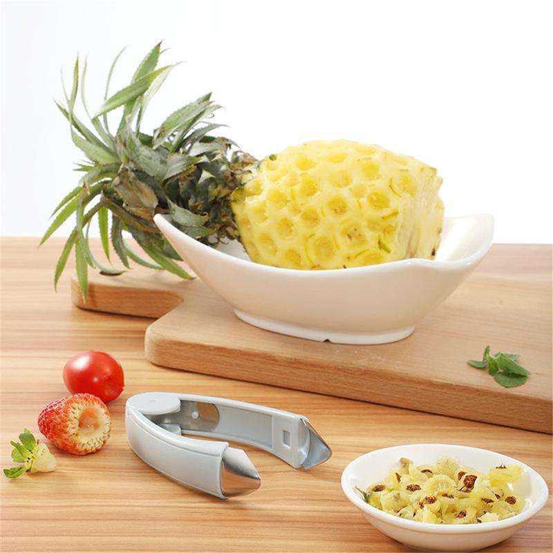 Pineapple Remover Clip Gadget Kitchen Tool Strawberry Shelling Machine(Orange)