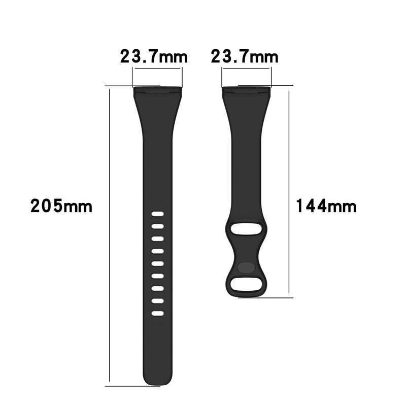 For Fitbit Versa 4 / Versa 3 / Sense Universal TPU Watch Band, Size:L(Dark Blue)