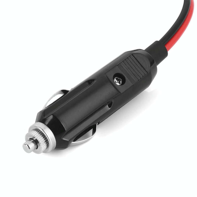 12V 16 AWG Crocodile Test Clip to Cigarette Lighter Plug Adapter Extension Cable
